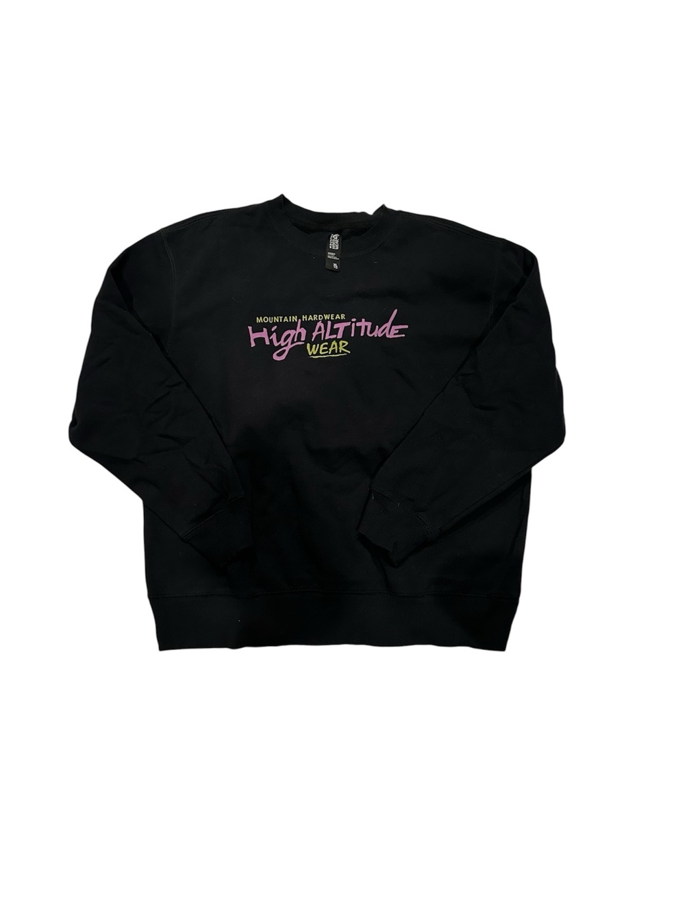 Mountain Hardwear 'High Altitude' Black Crewneck Sweatshirt - XL
